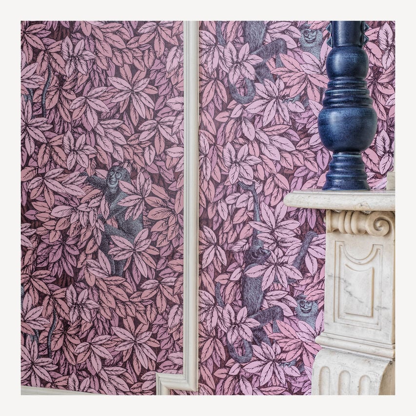 Carta da parati Foglie e Scimmie by Fornasetti - Cole&Son