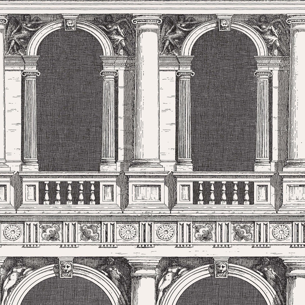 Scimmia Procuratie con Vista - Fornasetti by Cole&Son