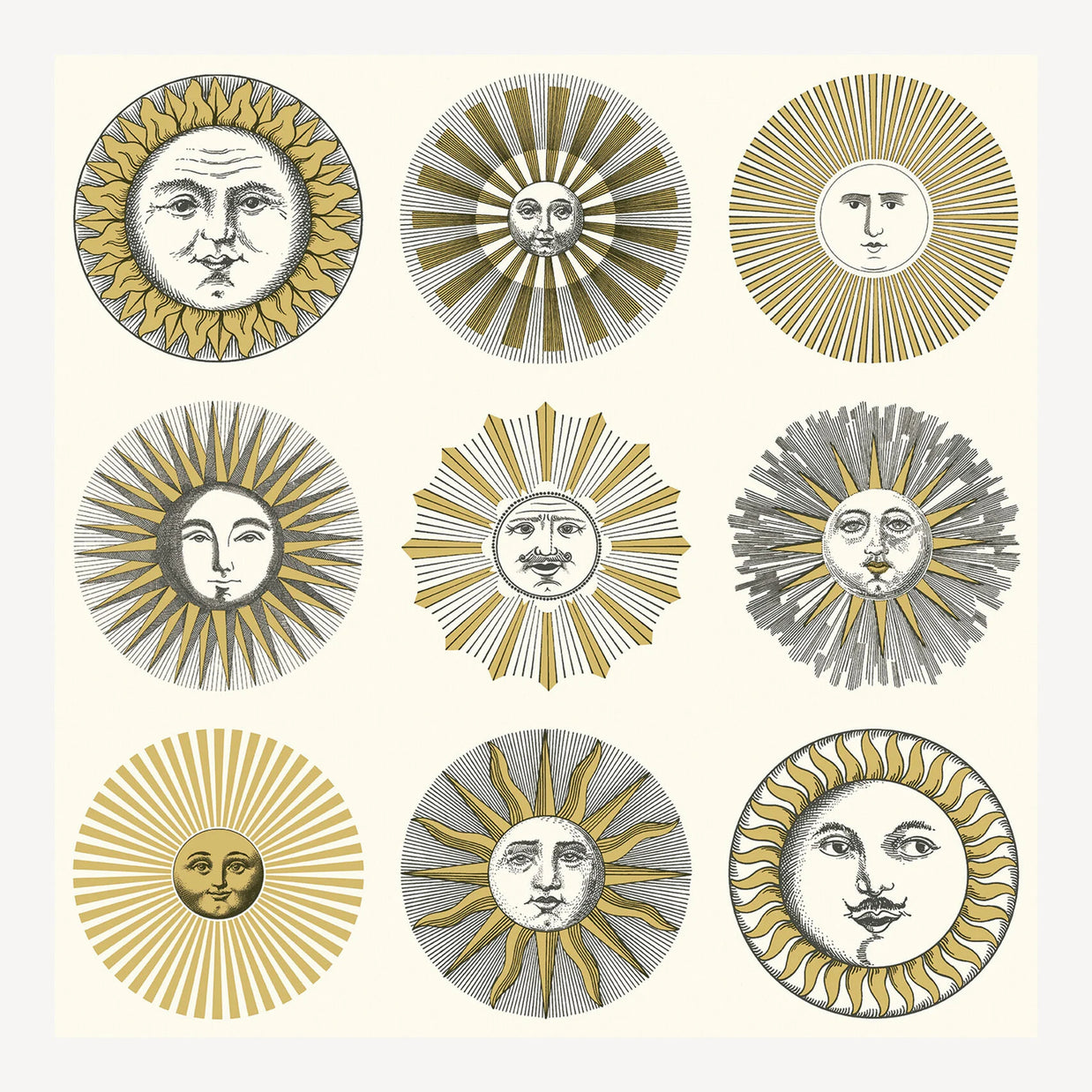 Carta da parati Soli by Fornasetti - Cole&Son