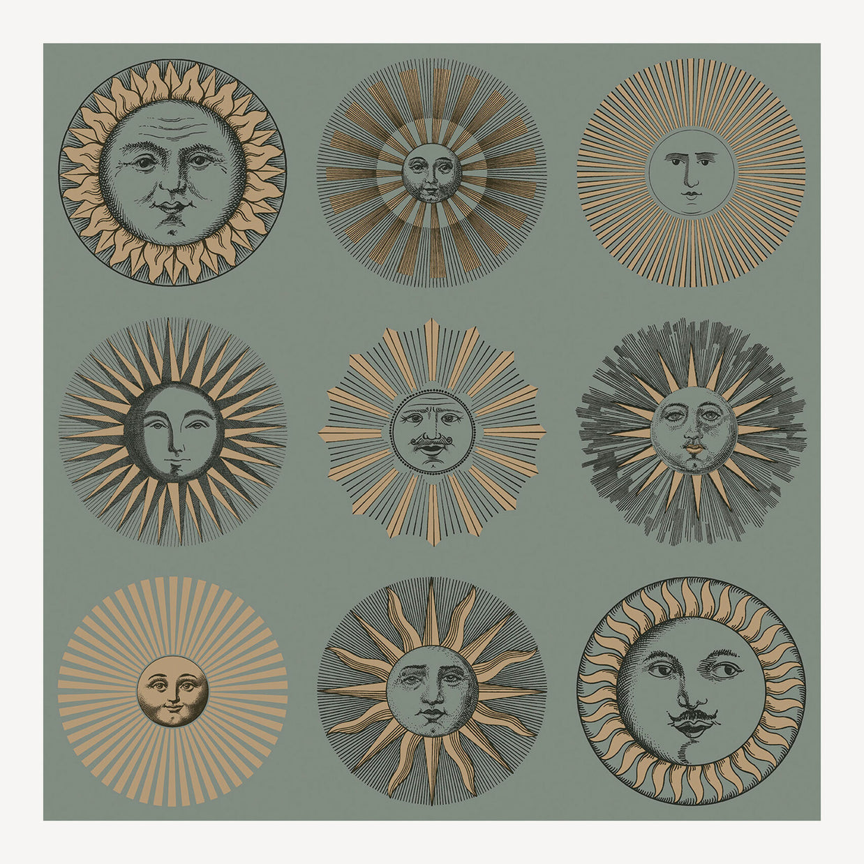 Carta da parati Soli by Fornasetti - Cole&Son